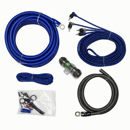 METRA ELECTRONICS 950W 4 AWG AMP KIT WITH RCA CABLE - MID SERIES R4A4